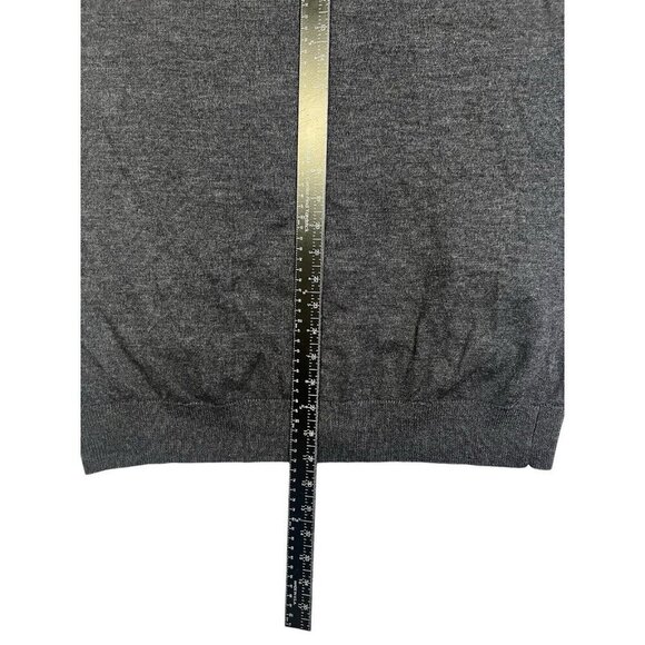 J Lindeberg Cardigan Sweater Mens XXL Fits Sz LARGE Gray Elbow Patch Pinehurst - Picture 14 of 14